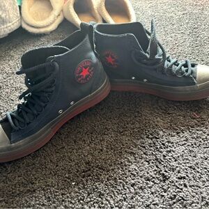 Converse Red and Blue Low-Top Sneakers